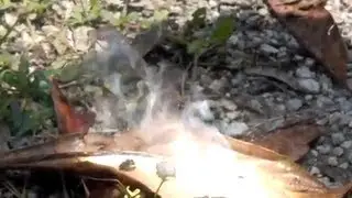 Fire from Water AQUA LENS How to start a FIRE PLASTIC WRAP 10 CENT SOLAR COLLECTOR water lens