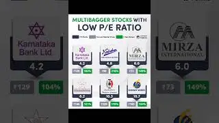 Multibagger stocks with low p/e ratio | stock market analysis #shorts #bse #sensex #nifty50 #nse