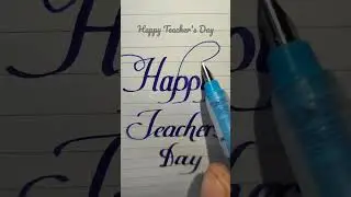 Happy Teacher's Day #teachersday #calligraphy #handwriting #happiness #teachersday2022