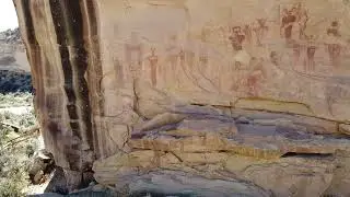 Moab Utah, Sego Canyon Native art Pannel 2