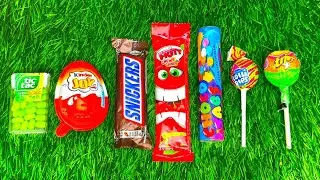 Satisfying video Asmr lollipops candy unboxing video Asmr opening video and chocolate gummy candy