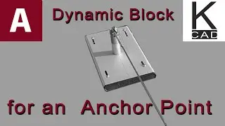 Dynamic Block for Anchor Point - #autocad #cad #tutorials #dynamic #parameter #action