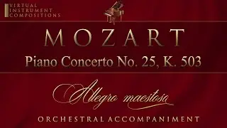 Mozart - Piano Concerto No. 25, K .503 - Allegro maestoso (orchestral accomapaniment)