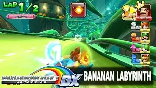 Donkey Kong Cup - Round 3 - Bananan Labyrinth | Mario Kart Arcade GP DX | Ep. 19
