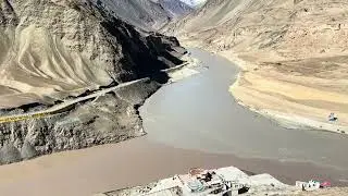 Zanskar and Indus River merging point in Ladakh || #Road Trip