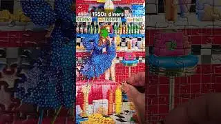 This 500-piece drive-ins puzzle was a blast. #jigsawpuzzle #puzzle #1950s