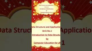 What is Data Structure and its Types in Computer Science #data #datastructures #datatypes #algorithm