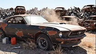 Legend Reborn! Ford Mustang 429 Matte Black Restoration | Asmar Cars
