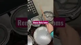 Remo Roto toms 6&rdquo; 8&rdquo; 10&rdquo; Pinstripe