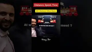 Speed Time Distance Trick | Maths for railway, SSC GD Defence #short #mathstricks | Trains Question
