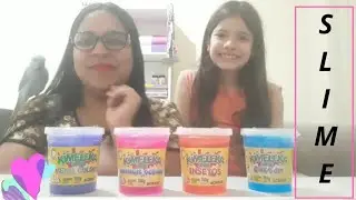 Testando Slime Kimeleka Metal Colors e Animais do Oceano da Acrilex. Para toda fam&iacute;lia.