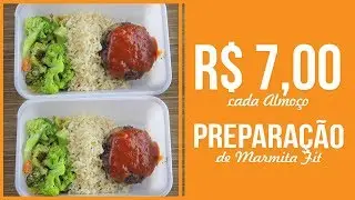 R$ 7,00 por Almoço | Marmitas Fit para a Semana | Rápida e Barata