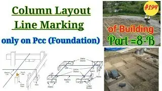 Column Line marking in Foundation || Column layout || Column Line Marking || Building Layout [Hin/U]