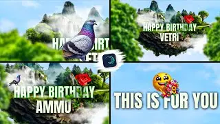 Birthday Wishes Video Editing | Happy Birthday Video Editing Alight Motion | Name Art Video Editing