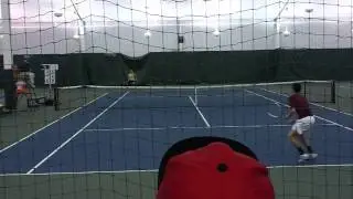 #1 Singles Match Point Elon vs Wake Forest 2012 Men's Tennis