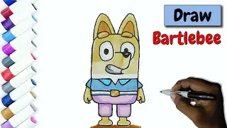 Drawing Bartlebee !!! How To Draw Bartlebee from Bluey