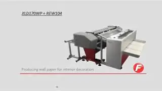 Fotoba XLD 170 Tapeten Anwendung mit automatischem Rollenwickler