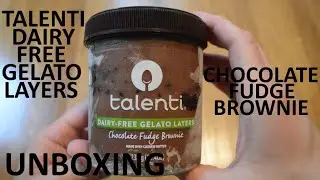 Unboxing Talenti Chocolate Fudge Brownie Dairy-Free Gelato Layers