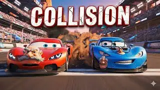 Lightning MacQueen is in a very similar car crash, but she's reinventing herself !!!