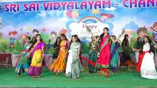 SRI SAI 9TH CLASS STUDENTS PERFORMED A GROUP DANCE ON THE SONG NEEMEDALA NAAMEDALA