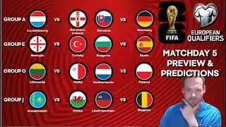 My European Qualifiers World Cup 2026 Matchday 5 Preview & Predictions (04/09/25)