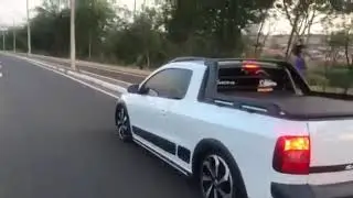 Saveiro Cross soco na lata🔊🤪