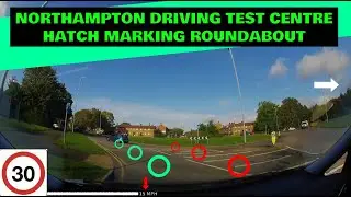 Northampton Driving Test Centre Hatch Marking Roundabout