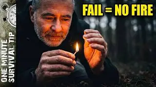 ONE MATCH FIRE Drill | Ultimate Survival Skill Test! (1 Min Tip)