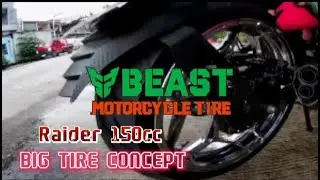 RAIDER 150cc ,,BIG TIRE CONCEPT ,, BEAST MOTORCYCLE TIRE MotoRHed TV