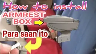 how to install Armrest console box
