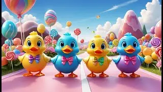 🦆 Five Little Candy Ducks 🍬🎶 | Fun Counting & Learning Song for Toddlers
