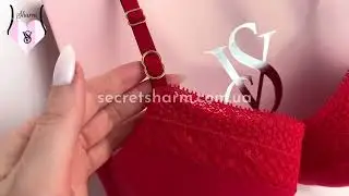 Комплект INCREDIBLE Lightly Lined Demi Bra красный