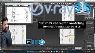 3ds max character modeling tutorial beginner part 2 #ritesh3dclimax #characters #modeling #texture