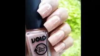 A REVIEW ON VOLO NAIL POLISH, SHADE- 19 || (Nude Collection) ||  Shiny Nude Square Nails