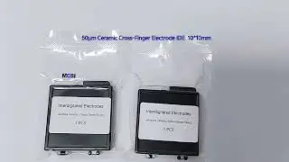 50&micro;m Ceramic Cross Finger Electrode IDE