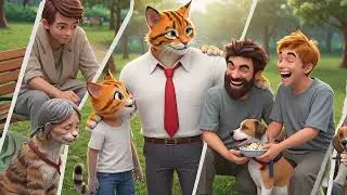 🎬🐯Tabby Family: Compassion Paws & Helping Hearts⭐✨. #anime #chibi #cute