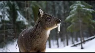 Water deer_ vampire fangs, water-living, the strangest deer! #PawfectDays #shorts #animals #cat #dog