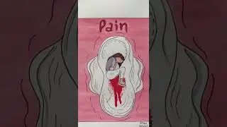 PERIODS:- A SILENT FIGHT II WOMEN EMPOWERMENT II MENSTRUATION #art #drawing #artist #artwork #women