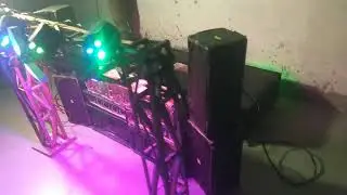 Event DJ setup sound testing 4 bass 2 top#dj#minidj