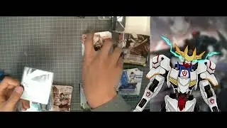 HANDCAM- TCG opening(Nikke) & bit of progress of the gunpla building (Part 3/8)