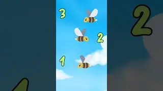 Buzz Buzz Honey Bees | Fun Counting Song for Kids #shorts #kidsongs #honeybee