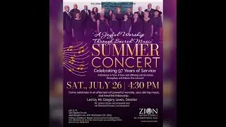Zion Senior Choir 97th Anniversary 2025 Concert | Saturday, July 26, 2025