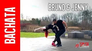 SP-UK | Bruno & Jenny - Dancing Outdoor Bachata Sensual Demo at Jubilee Campus in Nottingham