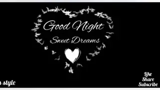 White Birds Flying Heart Design | Good Night Wishes | Sweet Dreams