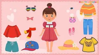 Sticker Đầm, V&aacute;y | Dạy b&eacute; học Tiếng Anh | Fashion vocabulary for kids | XuNa TV