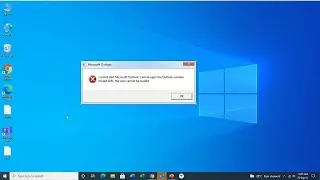 Outlook Invalid XML