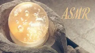 ⛲💤ASMR Stone Fountain with Luminous Orb 💧 | Peaceful Water Ambience for Sleep & Focus
