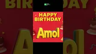 Happy Birthday Amol 🎉 | Birthday Song with Name & Photo Frame | Green Screen Frame Video 2025