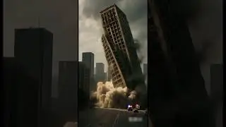 🏙️ Skyscraper Collapse Simulation | Realistic AI Disaster Footage 💥