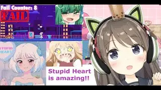 YumiPixel Playing the STUPID HEART game 💗A Game and AMAZING song by Ellie Minibot 🐾💖#vtuber #codebug